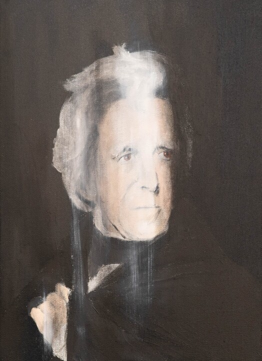 绘画 标题为“Portrait work UNTIT…” 由Tomoya Nakano, 原创艺术品, 油 安装在木质担架架上