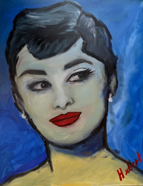 Audrey 绘画, 35.4x27.6 in