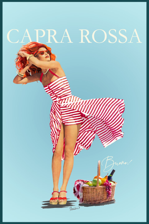 Mia Capra Rossa (My Red Goat) 数字艺术