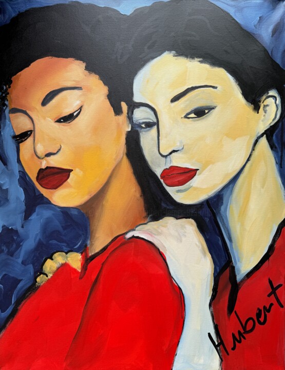 Sie und ich 绘画, 31.5x27.6 in