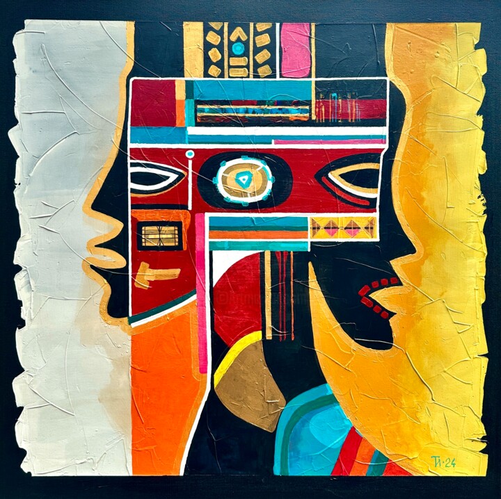The Zullu Sisters Tablo, 23,6x23,6 in