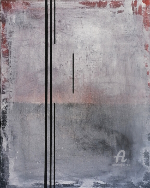 Painting titled "Sequences 06" by Alex Munzone, Original Artwork, Acrylic Mounted on Other rigid panel