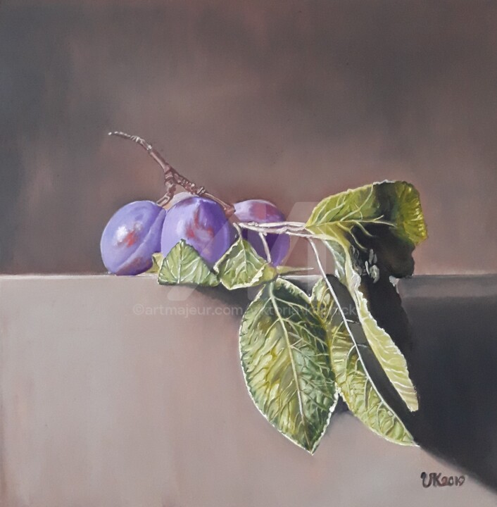 Pflaumen 绘画, 15.8x15.8 in