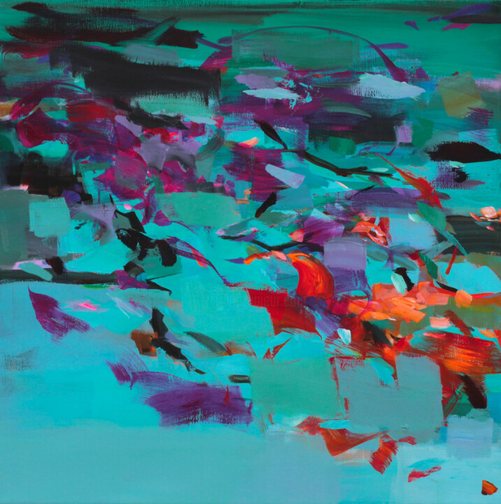 Spring again 绘画, 39.4x39.4 in