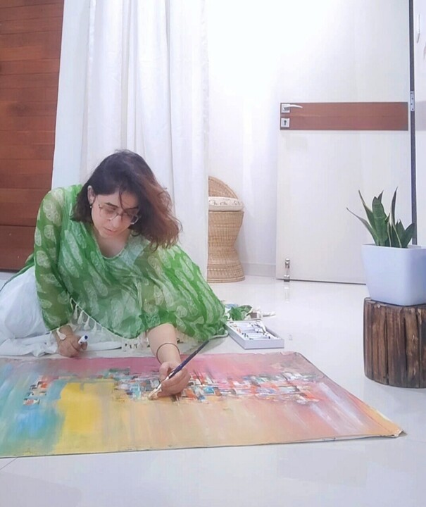 Steps of the making of the work
