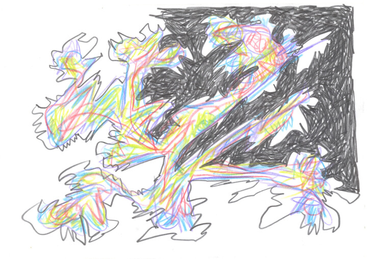 Dessein? 2009-04 그림, 5.7x8.3 in