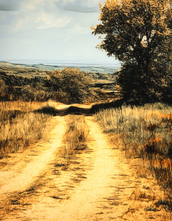 Photographie intitulée "Sunny September." par Dave English, Œuvre d'art originale, Photographie numérique