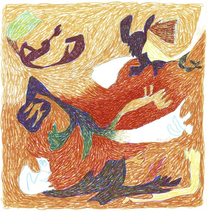 图画,  8.3x8.5 in 