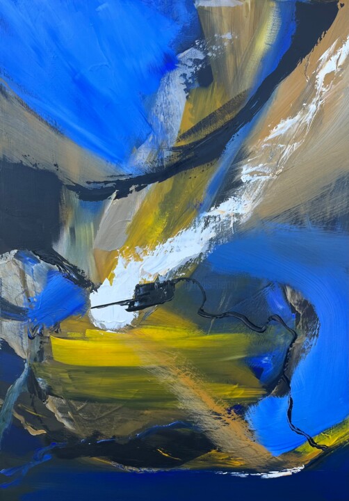 Peinture intitulée "Déstructureur d int…" par Regis Bertry, Œuvre d'art originale, Acrylique Monté sur Châssis en bois