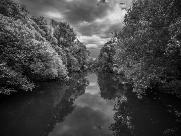 River in Infrared Photography, 20.7x27.6 in