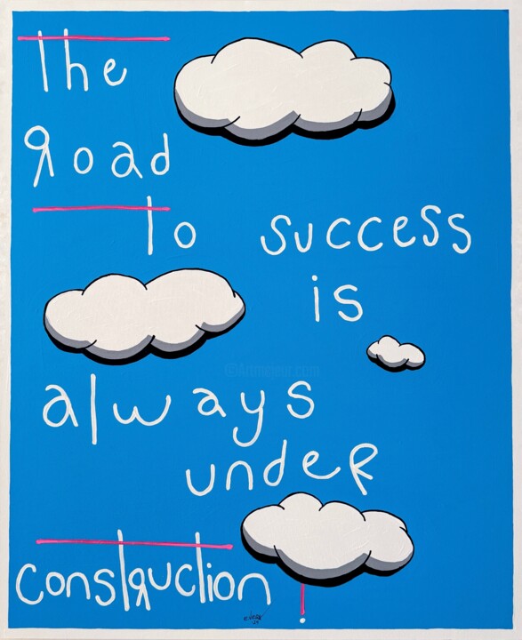 The road to success 绘画, 43.3x35.4 in