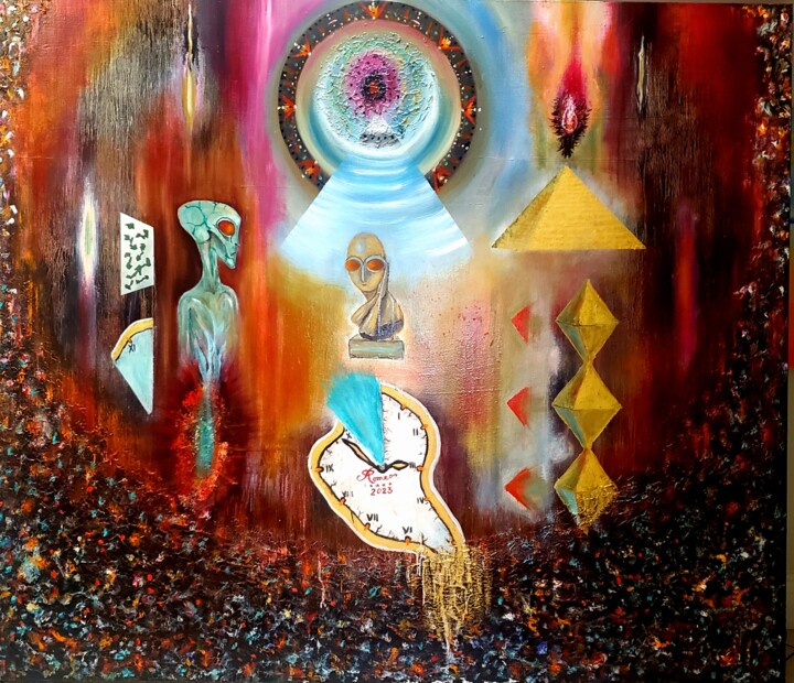 Stars Gate in Universe 绘画, 59.8x72.1 in