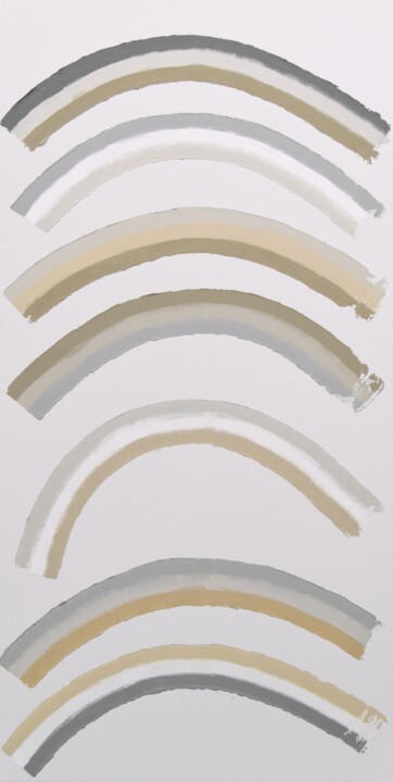 Neutral curves! 绘画, 39.4x19.7 in