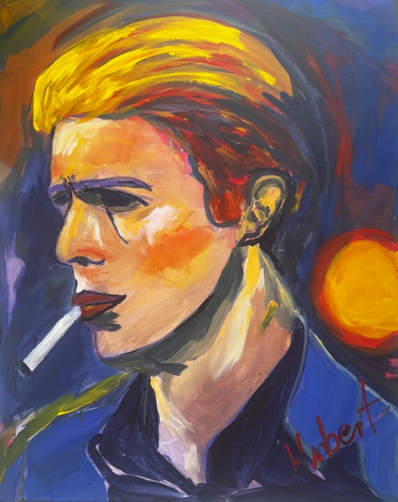 David Bowie 绘画, 35.4x27.6 in