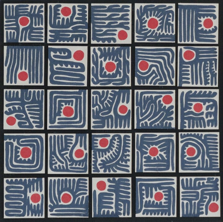 Petit Mange-Soleil no. 2 Collages, 7.9x7.9 in