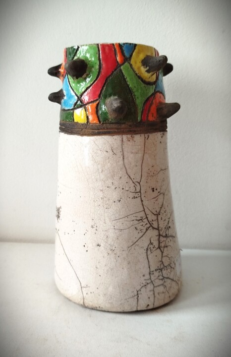 Vase cone pics coloré Design, 6,9x3,5 in