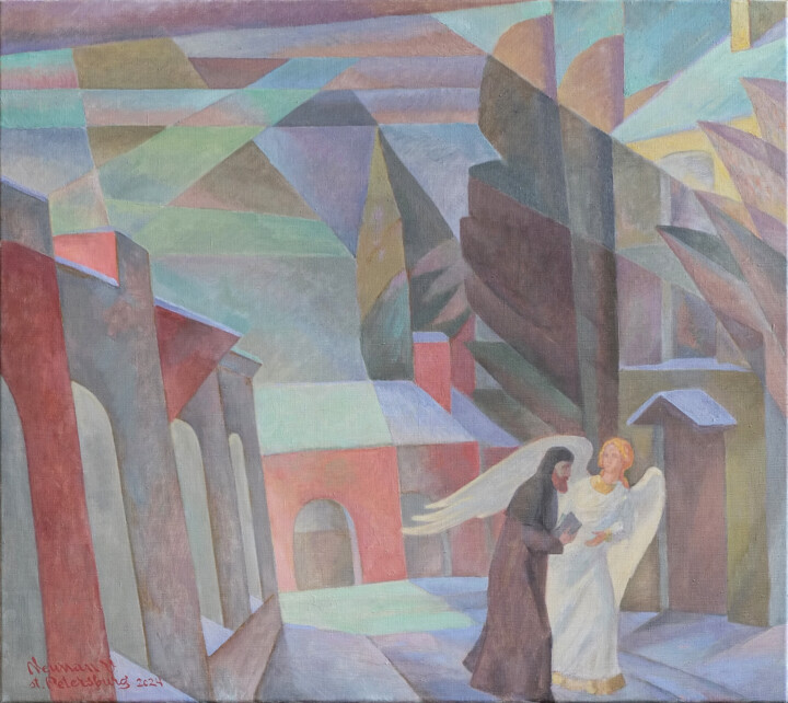 БЕСЕДА Картина, 33,5x37,4 in