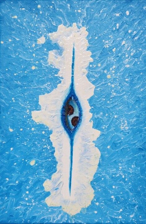 Energy art painting - ISA: Gateway to Reflection 绘画, 11.8x7.9 in