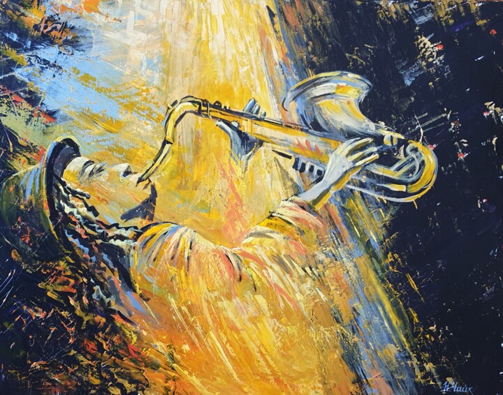 "Джаз-фантазия" Tablo, 27,6x35,4 in