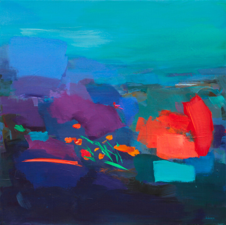 Fall approaching II 绘画, 31.5x31.5 in