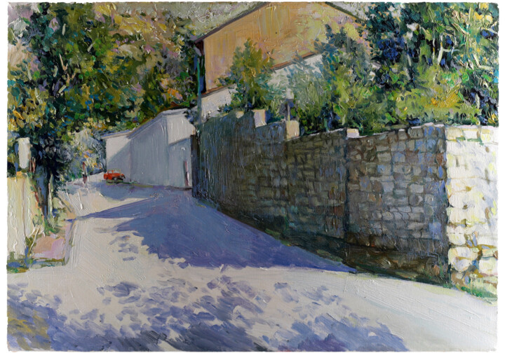 Улочка седой Балаклавы Картина, 13,8x19,7 in