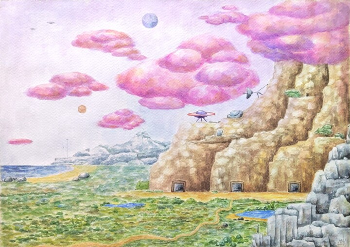 绘画,  9.8x13.8 in 