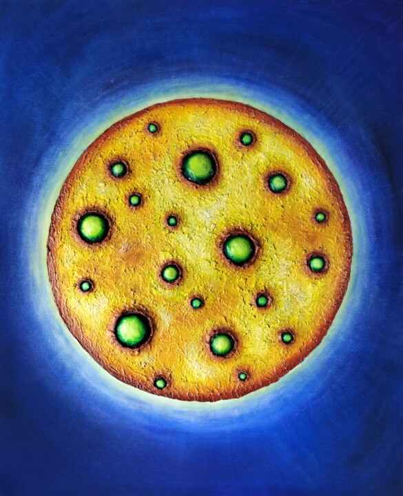 Yellow Moon Pittura, 24x19,7 in