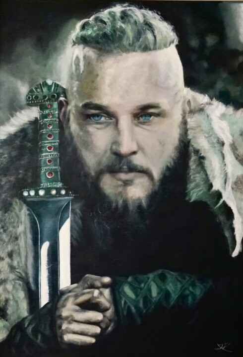 Ragnar - The Real King 绘画, 39.4x27.6 in