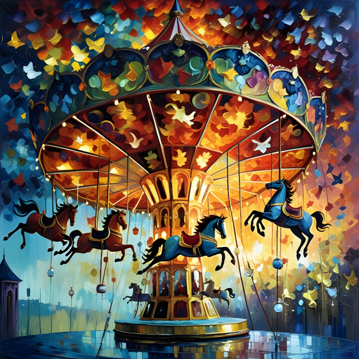 magic horses 数字艺术