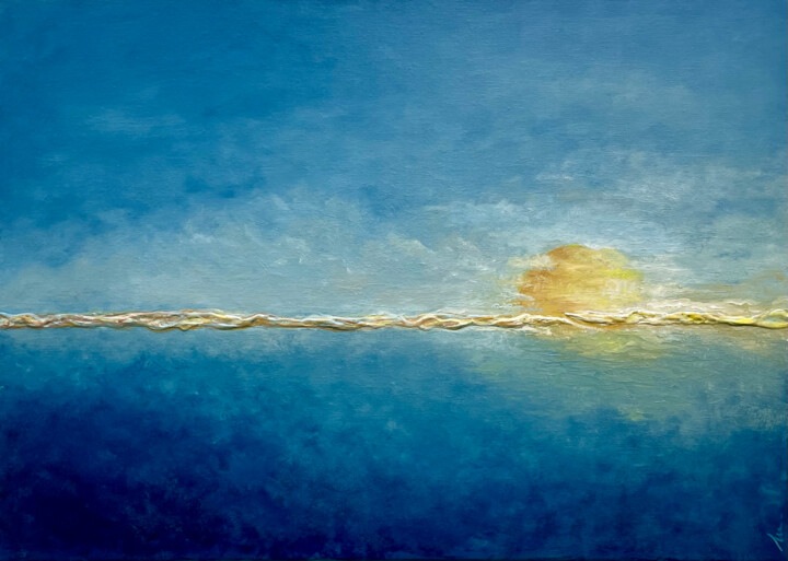 Painting titled "Alba" by Isabell Deltell, Original Artwork, Oil