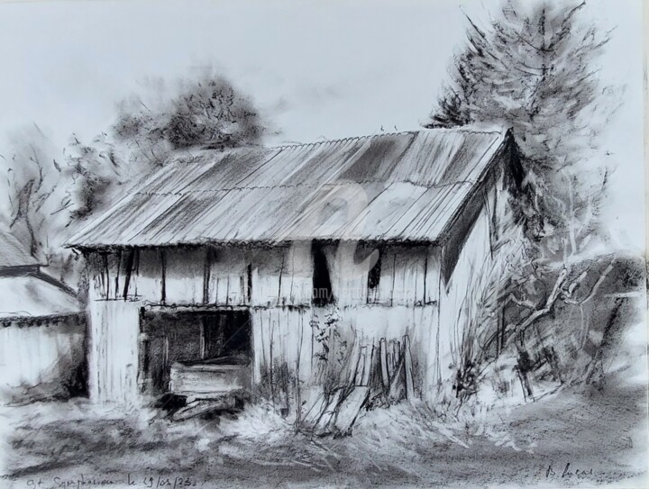 Grange de St Symphorien (35) 图画, 18.9x24 in