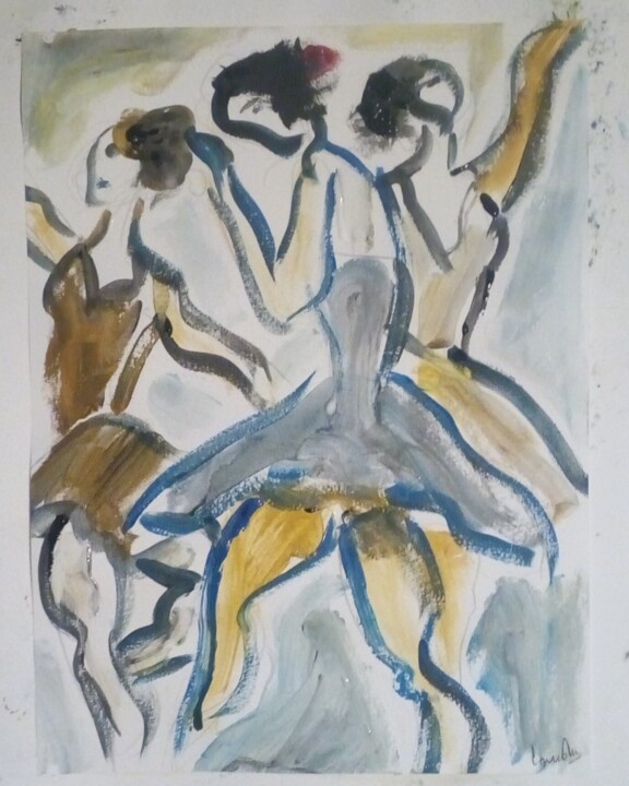 Les danseuses 绘画, 12.6x9.5 in