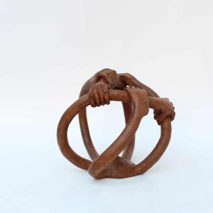 On se tient (n° 181) 雕塑, 7.5x9.8 in