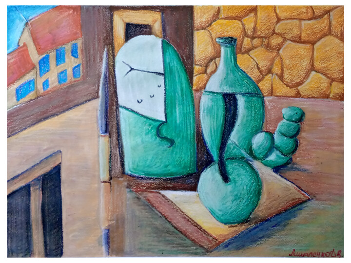 绘画,  16.5x23.4 in 