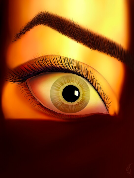 Eye 数字艺术, 27.6x20.5 in