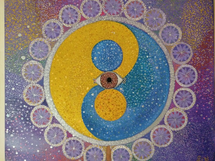 Eternel recommencement 绘画, 23.6x27.6 in