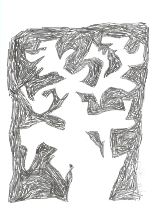 Dessein? 2008-26 Tekening, 8,3x5,7 in