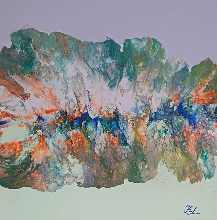 Painting titled "Through Understandi…" by Kateryna Lastovetska, Original Artwork, Acrylic