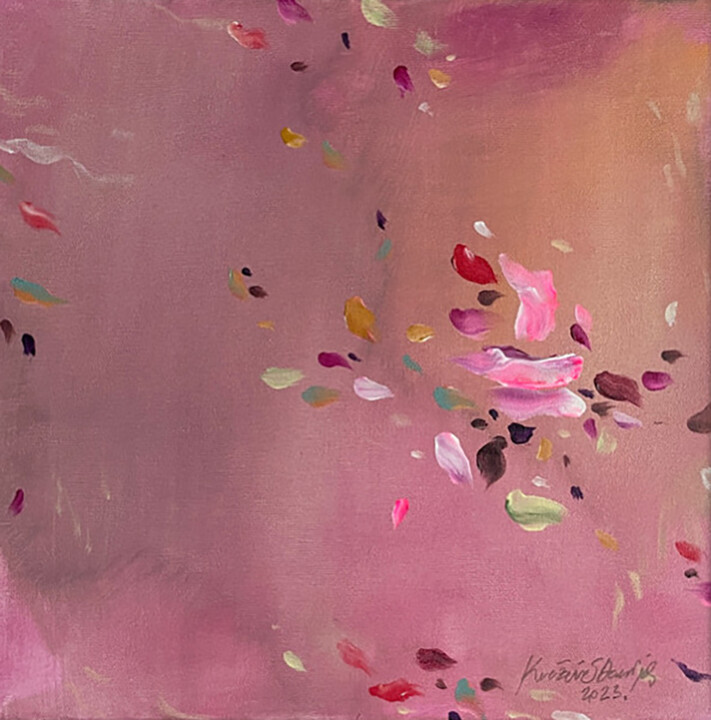 绘画 标题为“Recalling memories” 由Danijela Knezevic, 原创艺术品, 丙烯 安装在木质担架架上