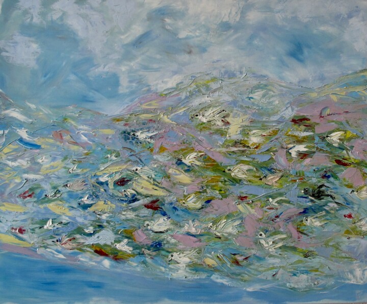 Flock 绘画, 39.4x47.2 in