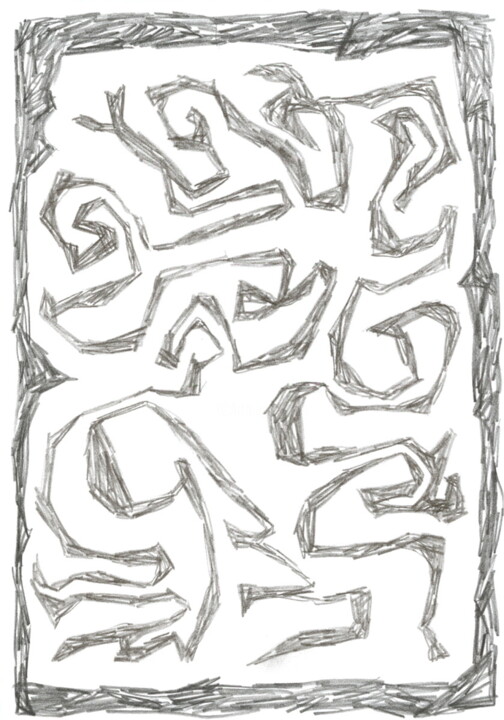 Dessein? 2008-34 (34 A) Disegno, 8,3x5,7 in