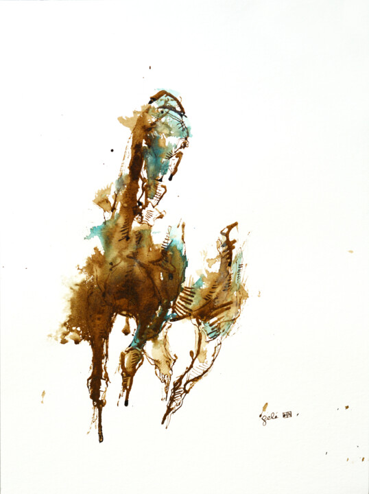 Nu Equin 20a 绘画, 15.8x11.8 in