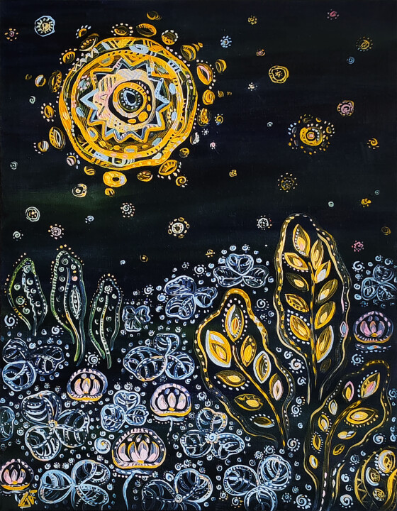 Sunrise happens and night Картина, 17,7x13,8 in