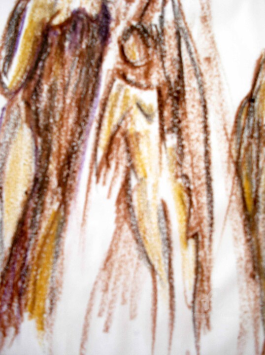 Dessin intitulée "impression2" par Suddha Sama, Œuvre d'art originale, Pastel
