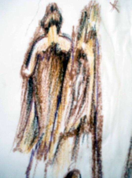 Dessin intitulée "Impression3" par Suddha Sama, Œuvre d'art originale, Pastel