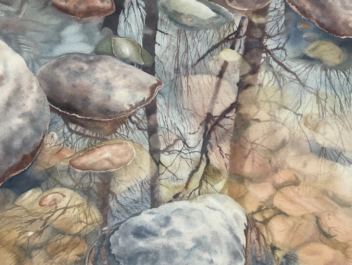 Reflection 绘画, 12.2x16.1 in
