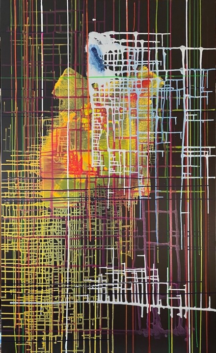 Kosmische Tränen 绘画, 63x39.4 in