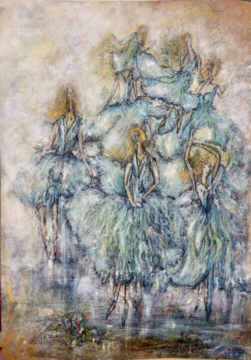 Le Ballet 绘画, 30.3x24.4 in