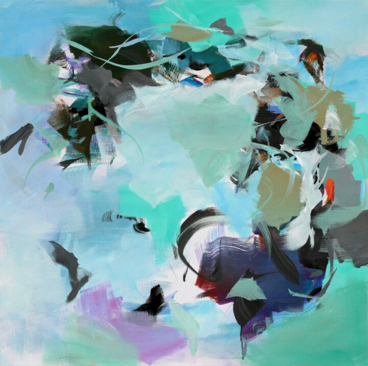 Peinture intitulée "Fragile" par Ute Laum, Œuvre d'art originale, Acrylique Monté sur Châssis en bois