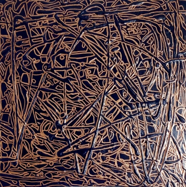 BABYLON. (VII) Schilderij, 19,7x19,7 in